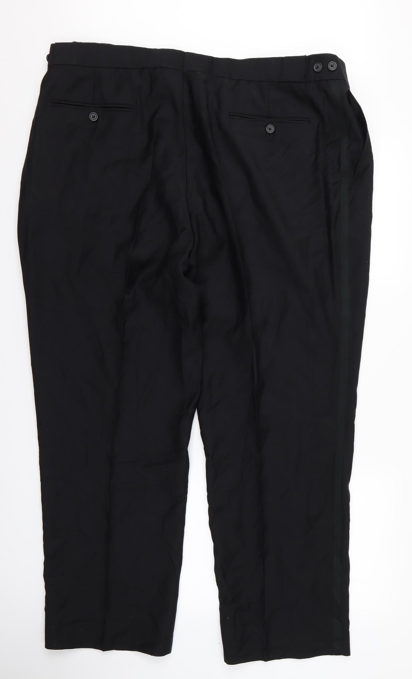 Preworn Mens Black   Trousers  Size 42 L27 in