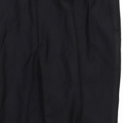 Preworn Mens Black   Trousers  Size 42 L27 in