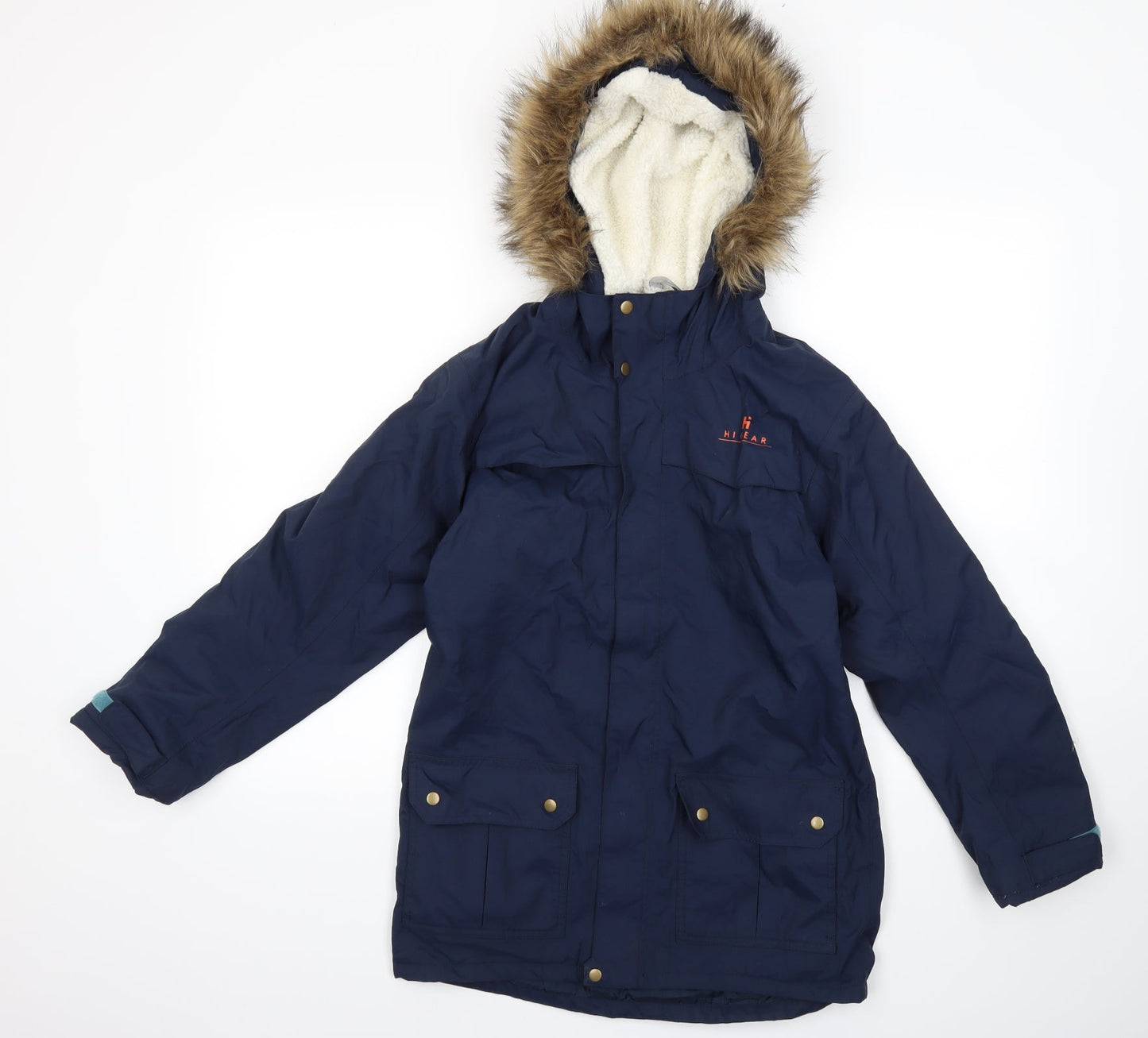 Womens UK Size XS hi gear Blue Parka Coat