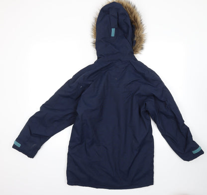 Womens UK Size XS hi gear Blue Parka Coat