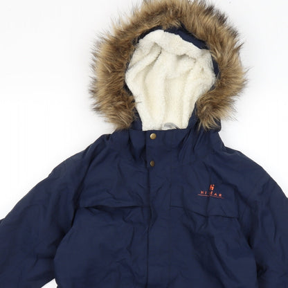 Womens UK Size XS hi gear Blue Parka Coat