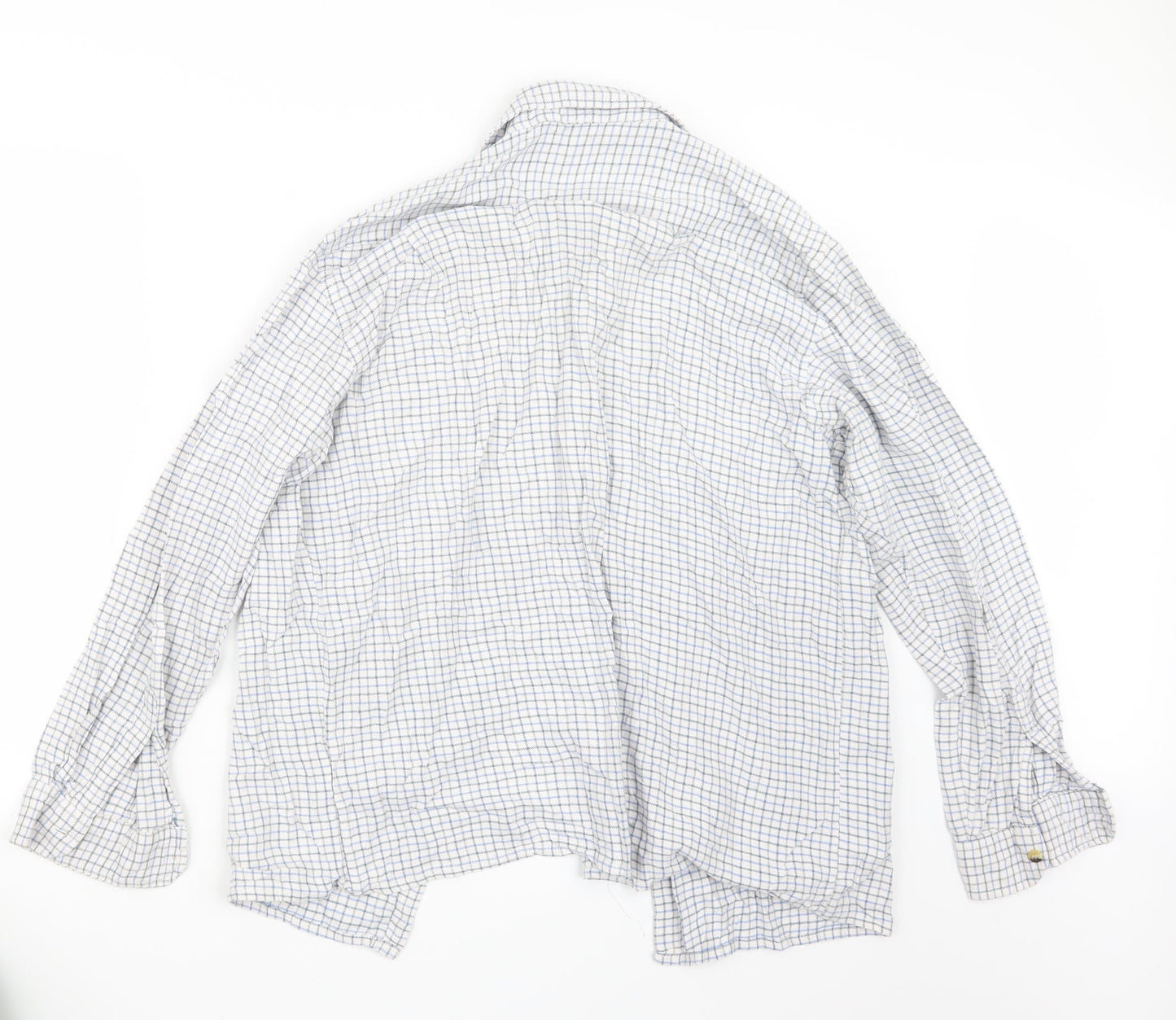 Mens UK Size L Jolliman Blue  Button-Up Long Sleeve Casual Shirt