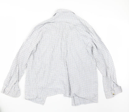 Mens UK Size L Jolliman Blue  Button-Up Long Sleeve Casual Shirt