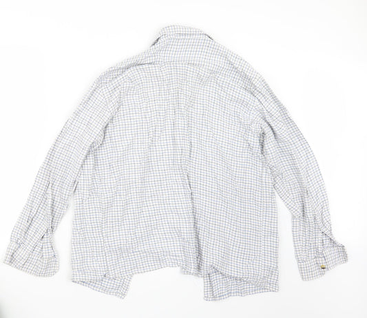 Mens UK Size L Jolliman Blue  Button-Up Long Sleeve Casual Shirt