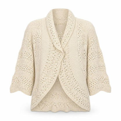 Womens UK Size XS M&Co Beige Cardigan Jumper