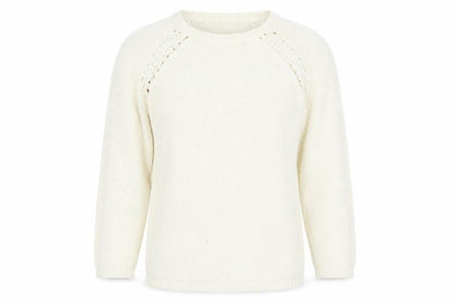 H&M Womens Ivory  Knit Pullover Jumper Size S