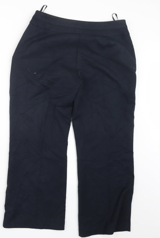 David Emanuel Womens Blue   Trousers  Size 12 L25.5 in