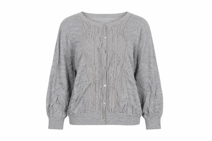 BALLSEY Womens Grey  Knit Cardigan Jumper Size 10