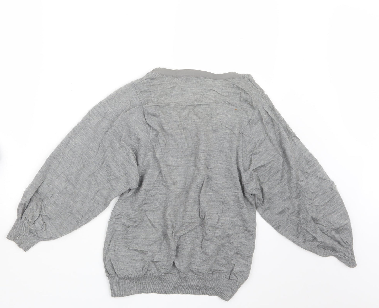 BALLSEY Womens Grey  Knit Cardigan Jumper Size 10