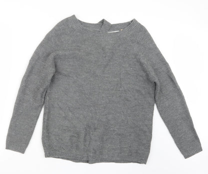 Memory & Co Womens Grey  Knit Pullover Jumper Size L