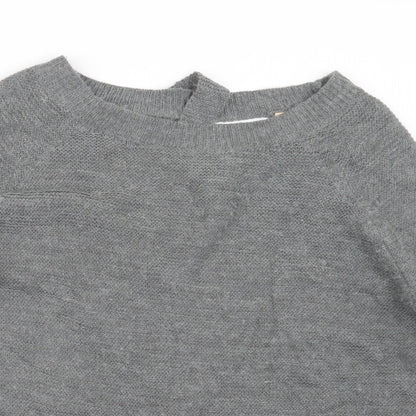 Memory & Co Womens Grey  Knit Pullover Jumper Size L
