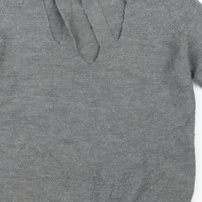 Memory & Co Womens Grey  Knit Pullover Jumper Size L