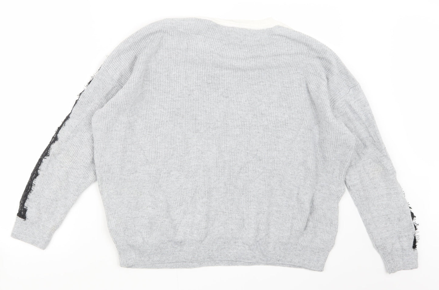 Marks and Spencer Womens Grey  Knit Pullover Jumper Size L