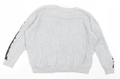 Marks and Spencer Womens Grey  Knit Pullover Jumper Size L