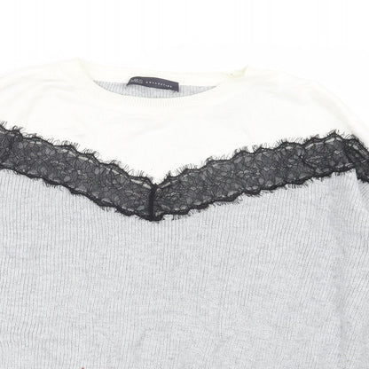 Marks and Spencer Womens Grey  Knit Pullover Jumper Size L