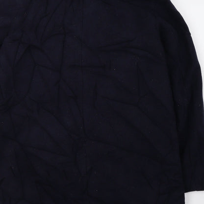 Womens UK Size 8 H&M Blue Overcoat