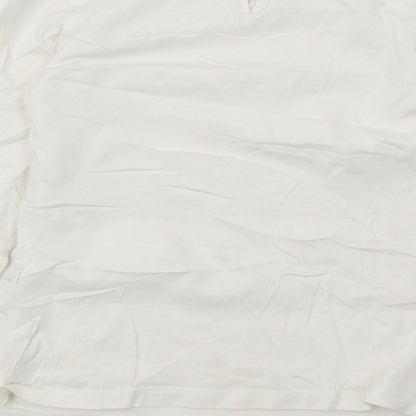 H&M Girls White  Jersey Basic T-Shirt Size 3-4 Years