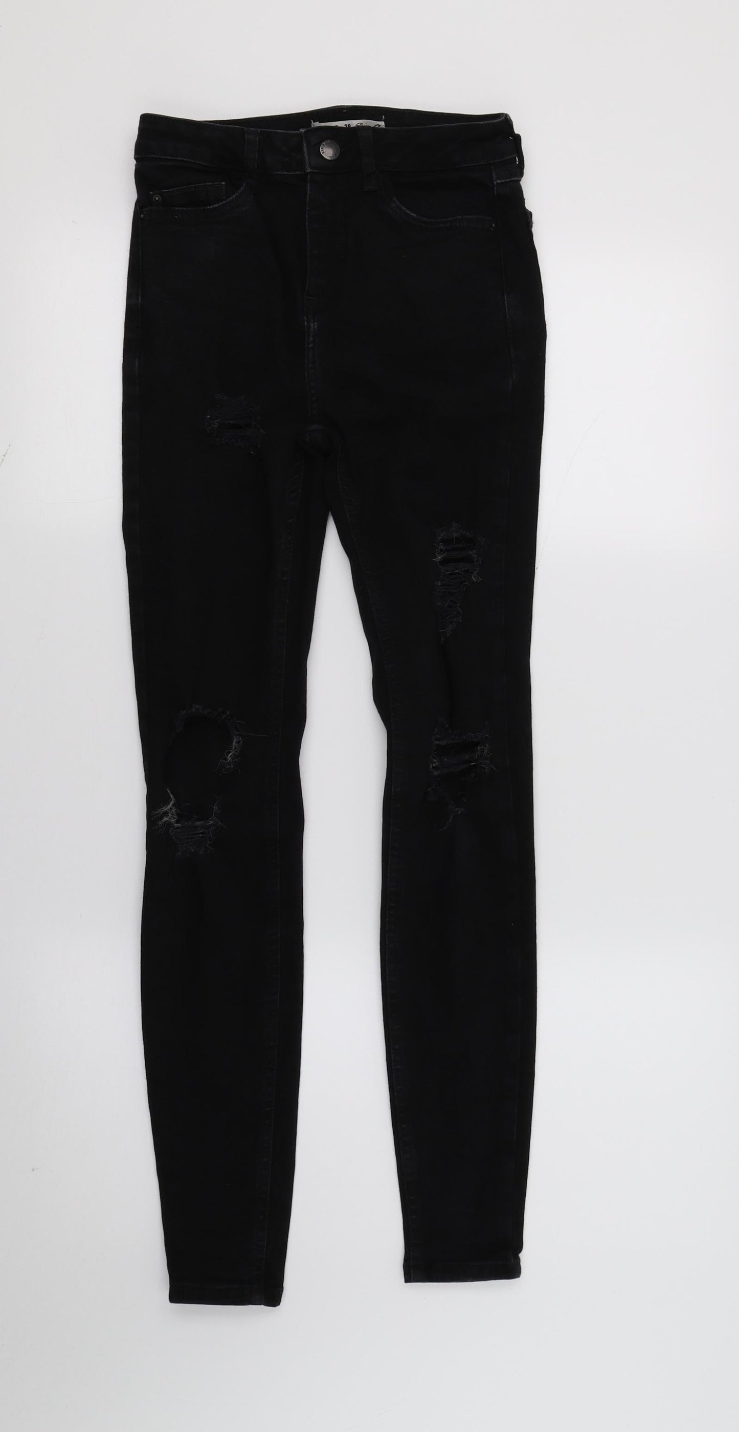 Denim & Co. Womens Black  Denim Skinny Jeans Size 6 L27 in