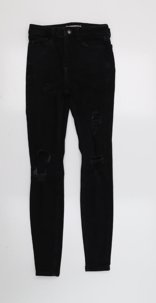 Denim & Co. Womens Black  Denim Skinny Jeans Size 6 L27 in