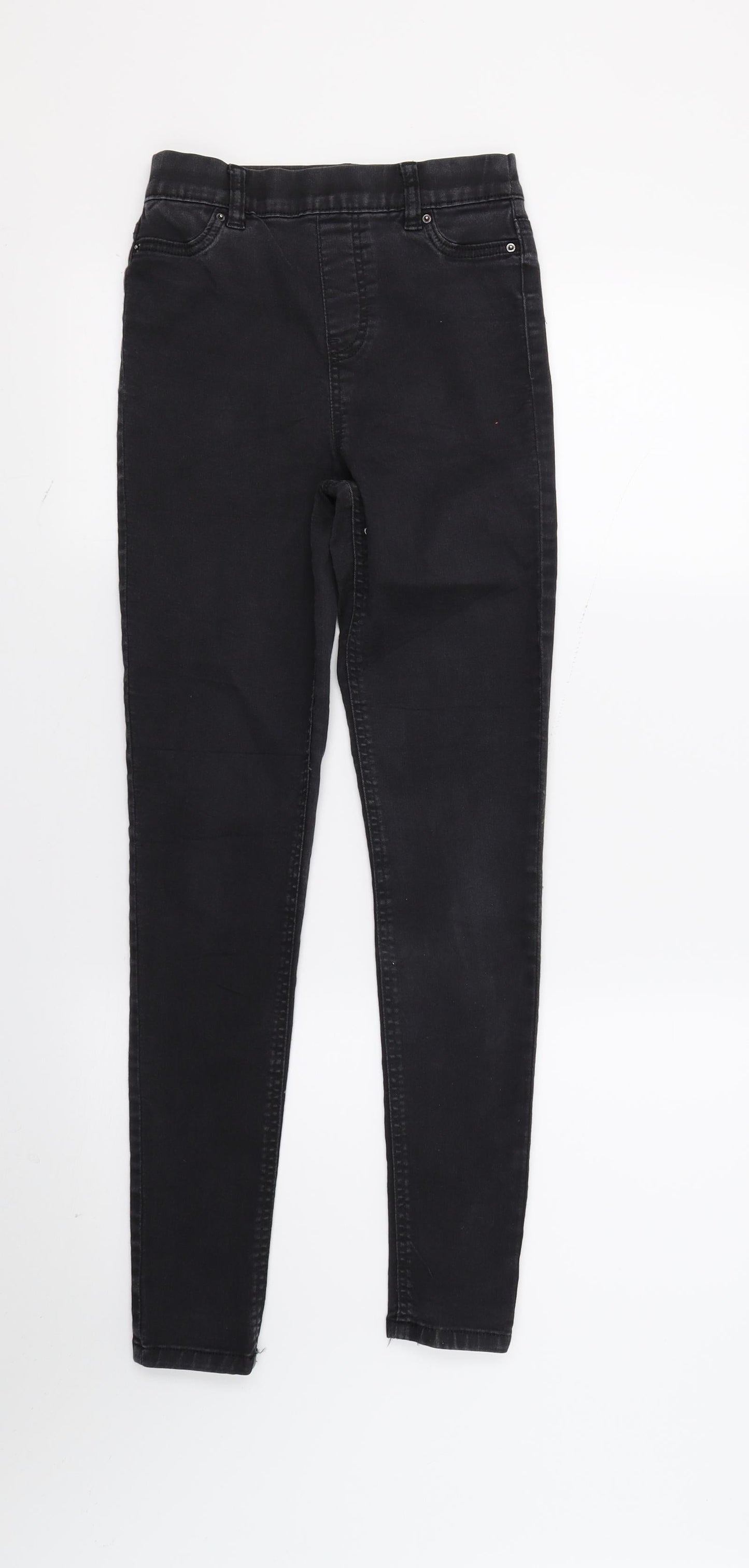 F&F Womens Black  Denim Skinny Jeans Size 6 L27 in