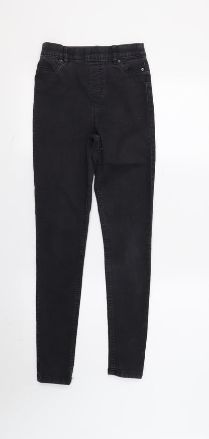 F&F Womens Black  Denim Skinny Jeans Size 6 L27 in