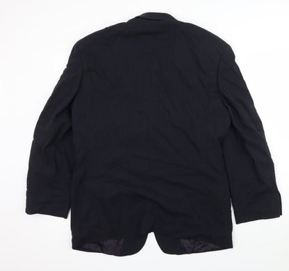 Mens UK Size L St Michael Regular Blue Suit Jacket
