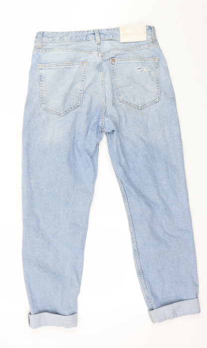 Denim & Co. Womens Blue  Denim Straight Jeans Size 25 in L25 in