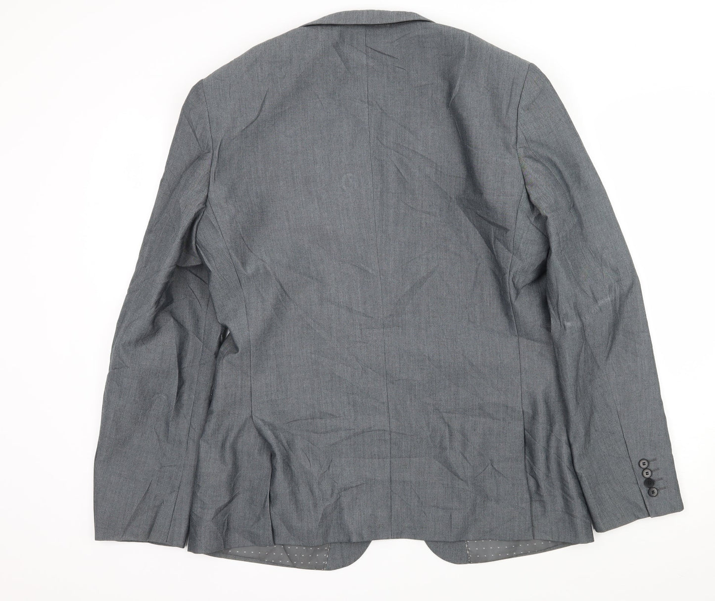 Mens UK Size L Burton Regular Grey Suit Jacket