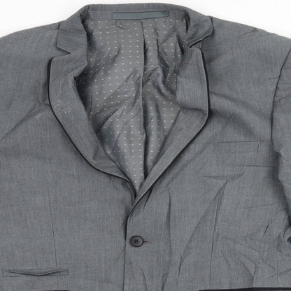 Mens UK Size L Burton Regular Grey Suit Jacket