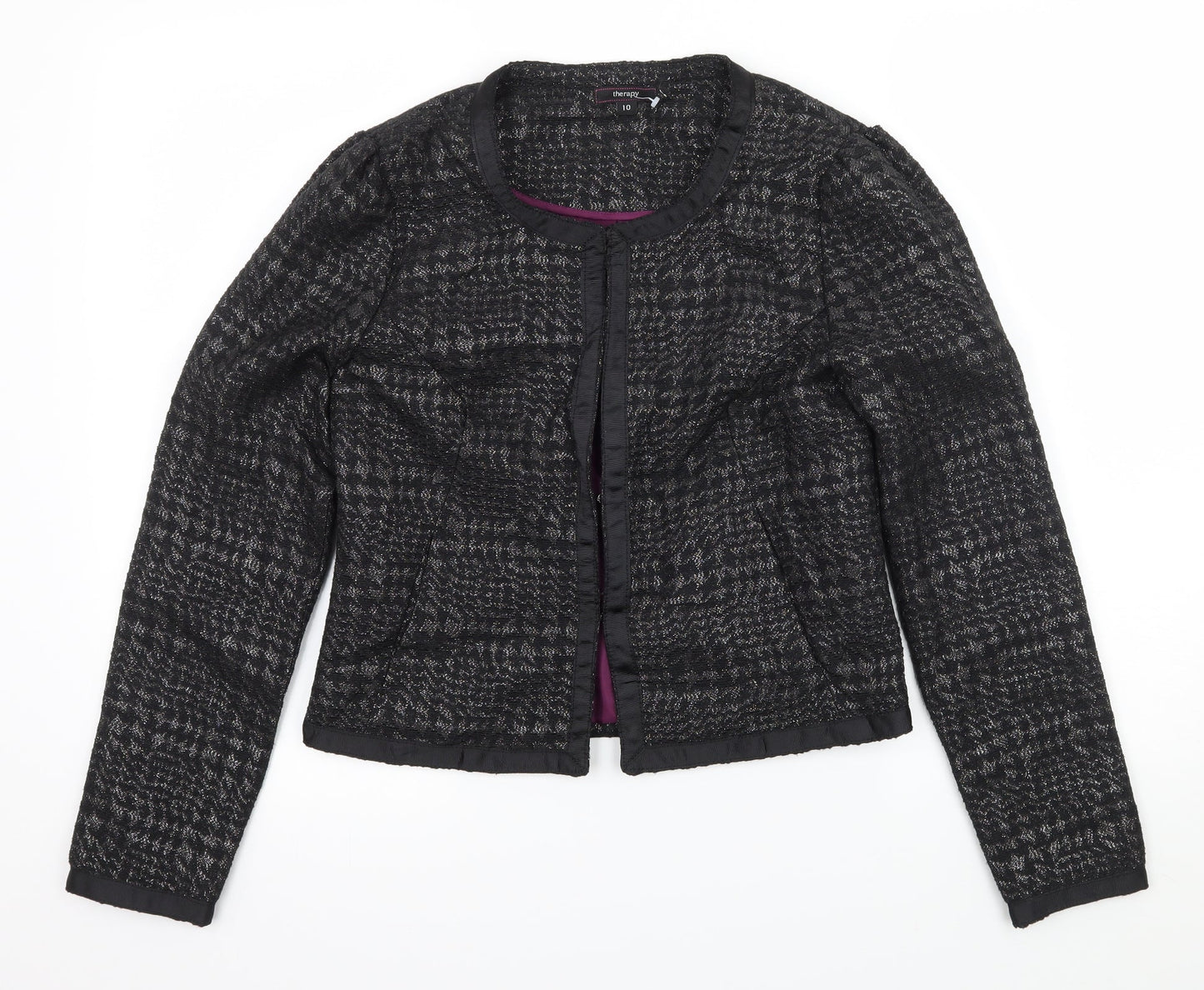 Womens UK Size 10 Therapy Black Jacket