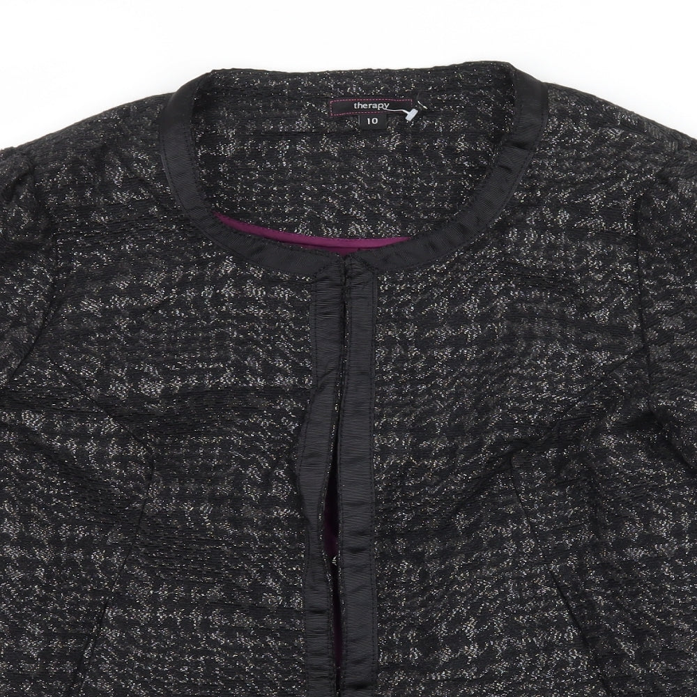 Womens UK Size 10 Therapy Black Jacket