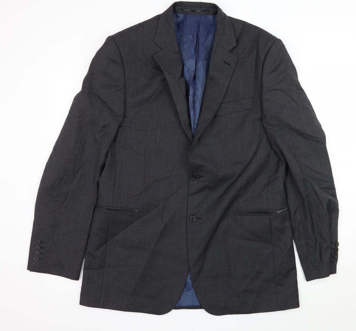 Mens UK Size L John Lewis Regular Grey Suit Jacket