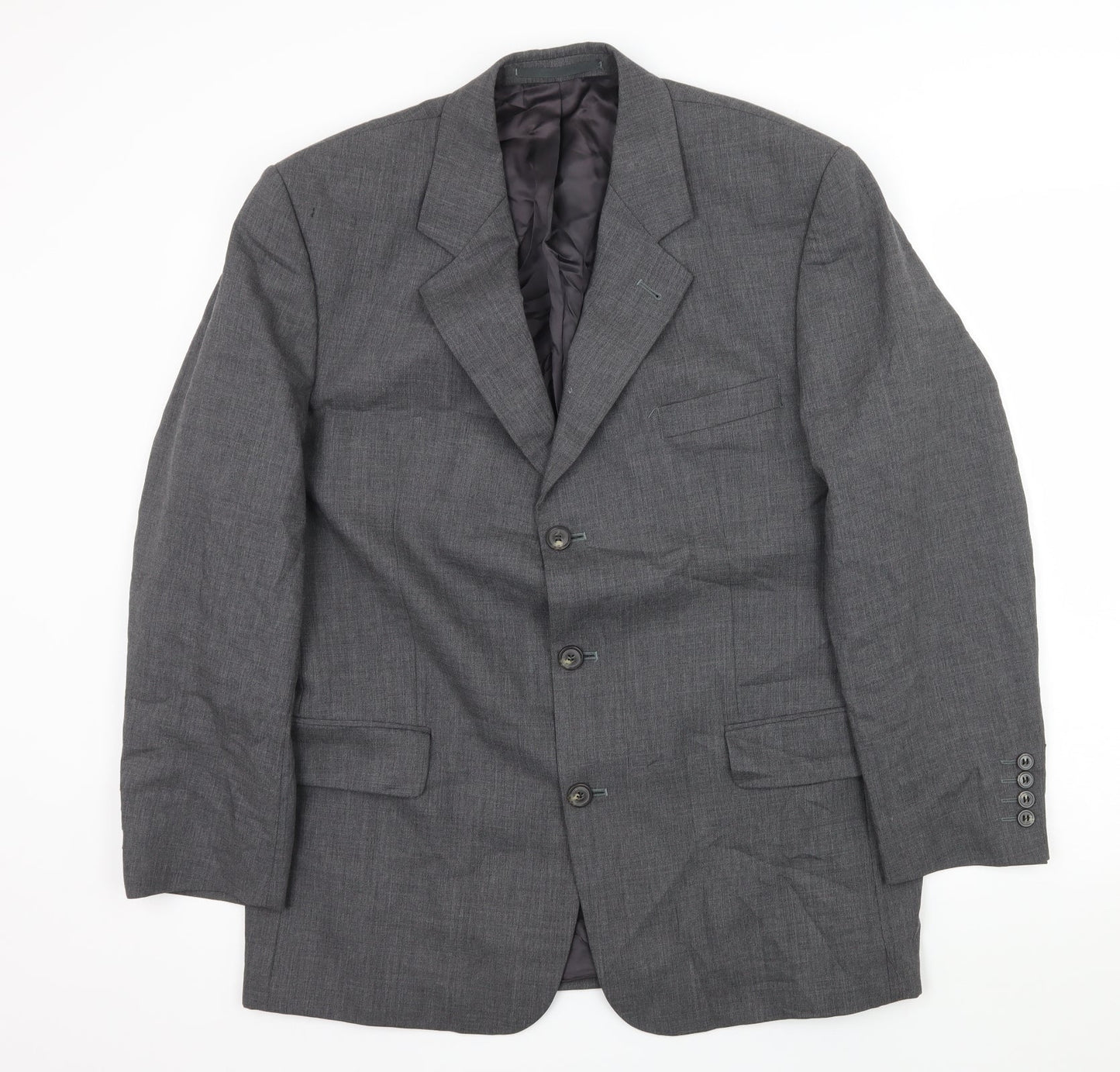 Mens UK Size L Odermark Regular Grey Suit Jacket