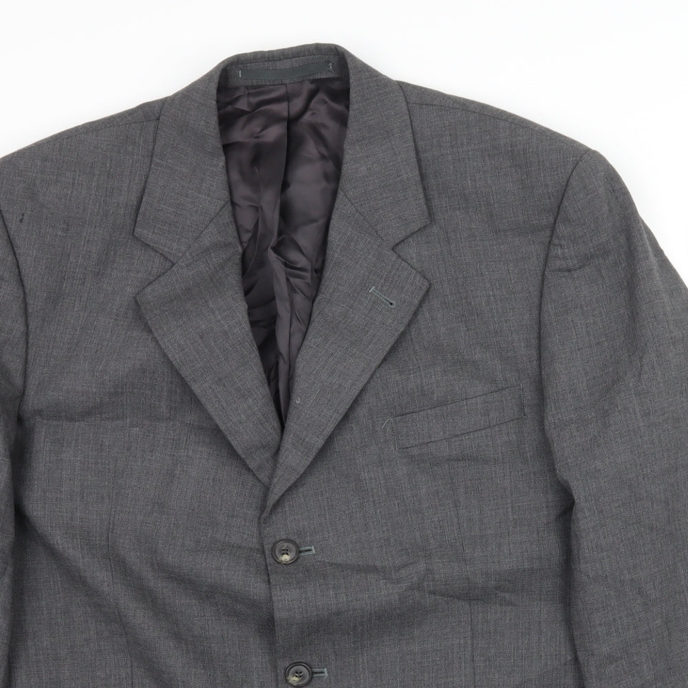 Mens UK Size L Odermark Regular Grey Suit Jacket