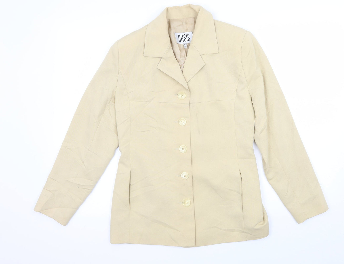 Womens UK Size 10 Oasis Beige Jacket