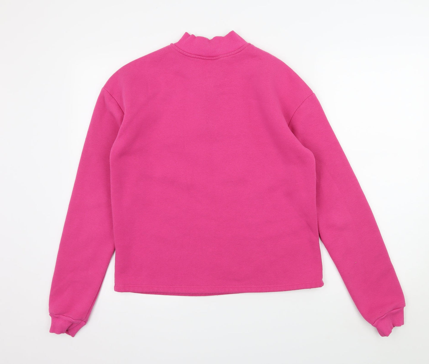 Topshop Womens Pink  Jersey Pullover Sweatshirt Size 6