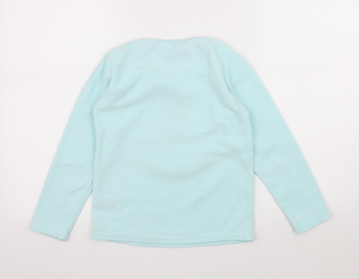 Primark Girls Blue  Fleece Top Pyjama Top Size 8-9 Years  - Unicorn