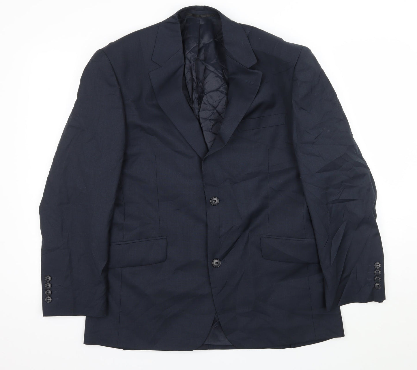 Mens UK Size L Brook Taverner Regular Blue Suit Jacket