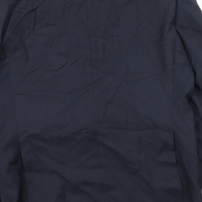 Mens UK Size L Brook Taverner Regular Blue Suit Jacket