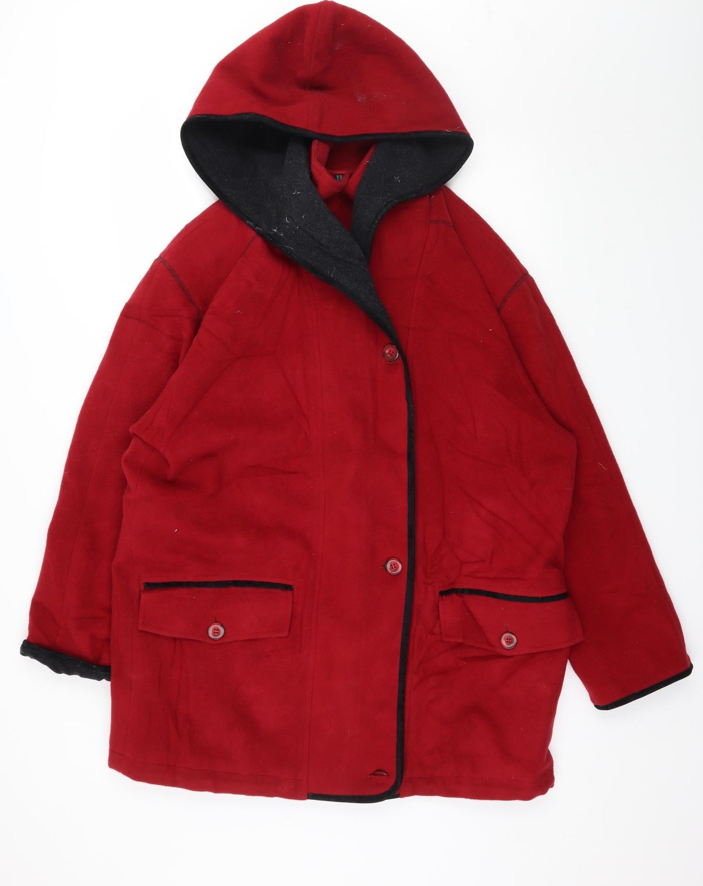 Frozen Garden Womens Red   Pea Coat Coat Size 10