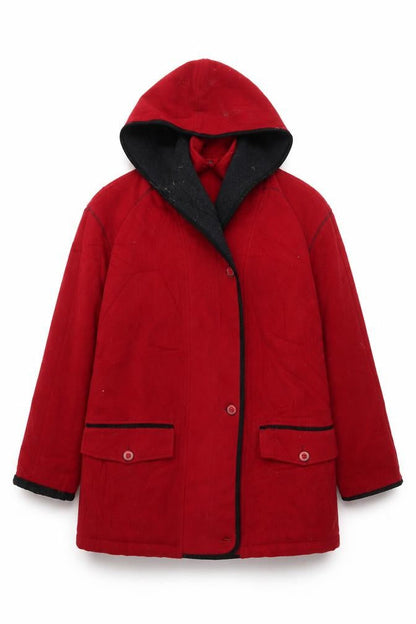 Frozen Garden Womens Red   Pea Coat Coat Size 10