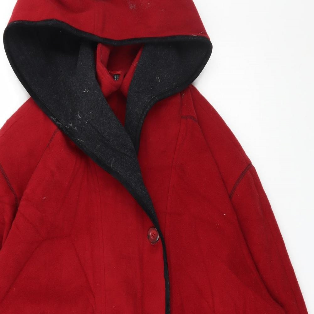 Frozen Garden Womens Red   Pea Coat Coat Size 10