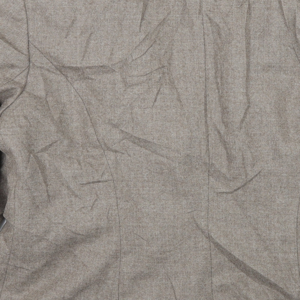 ALEX & CO Womens Brown   Jacket Blazer Size 14