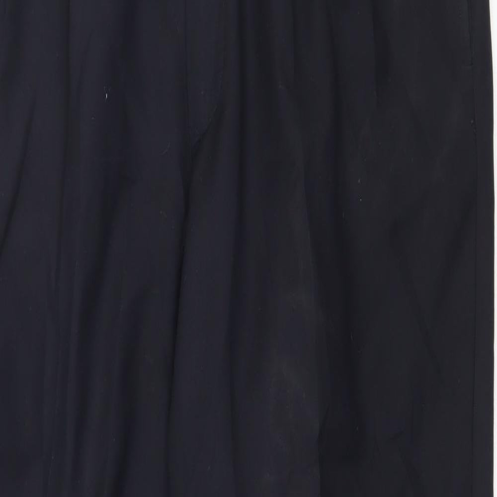Mens UK Size 36 in Wai Cheng Tailors Regular Fit  Blue Trousers