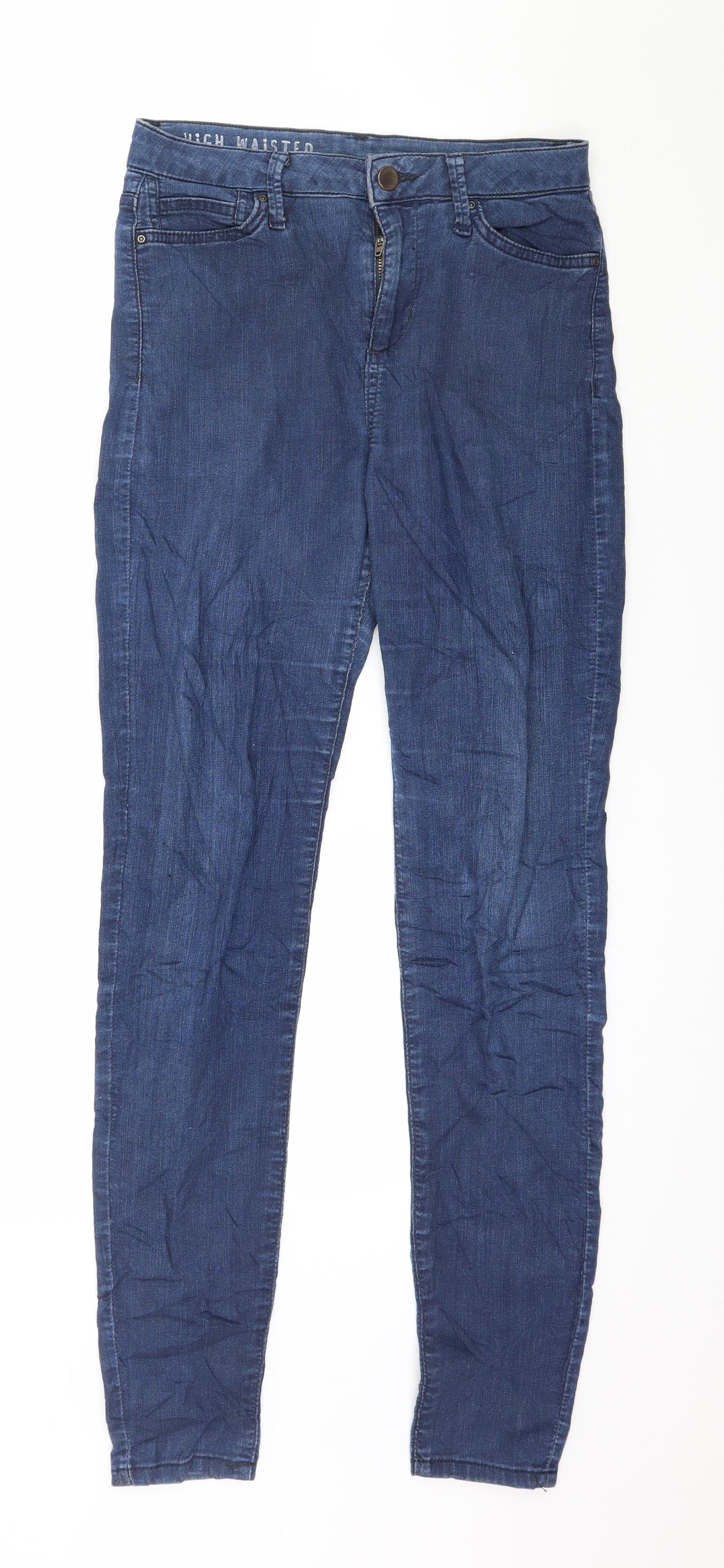 Womens UK Size 8 Marks and Spencer Regular Fit Skinny Blue Jeans