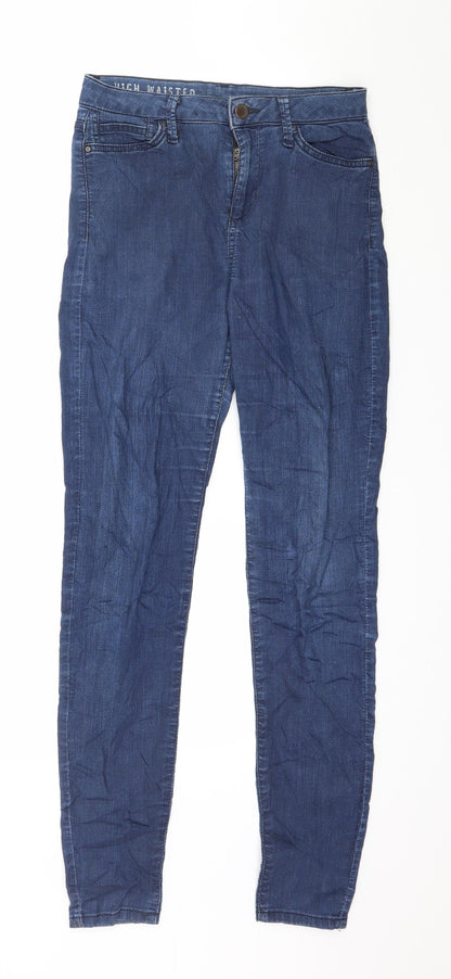 Womens UK Size 8 Marks and Spencer Regular Fit Skinny Blue Jeans