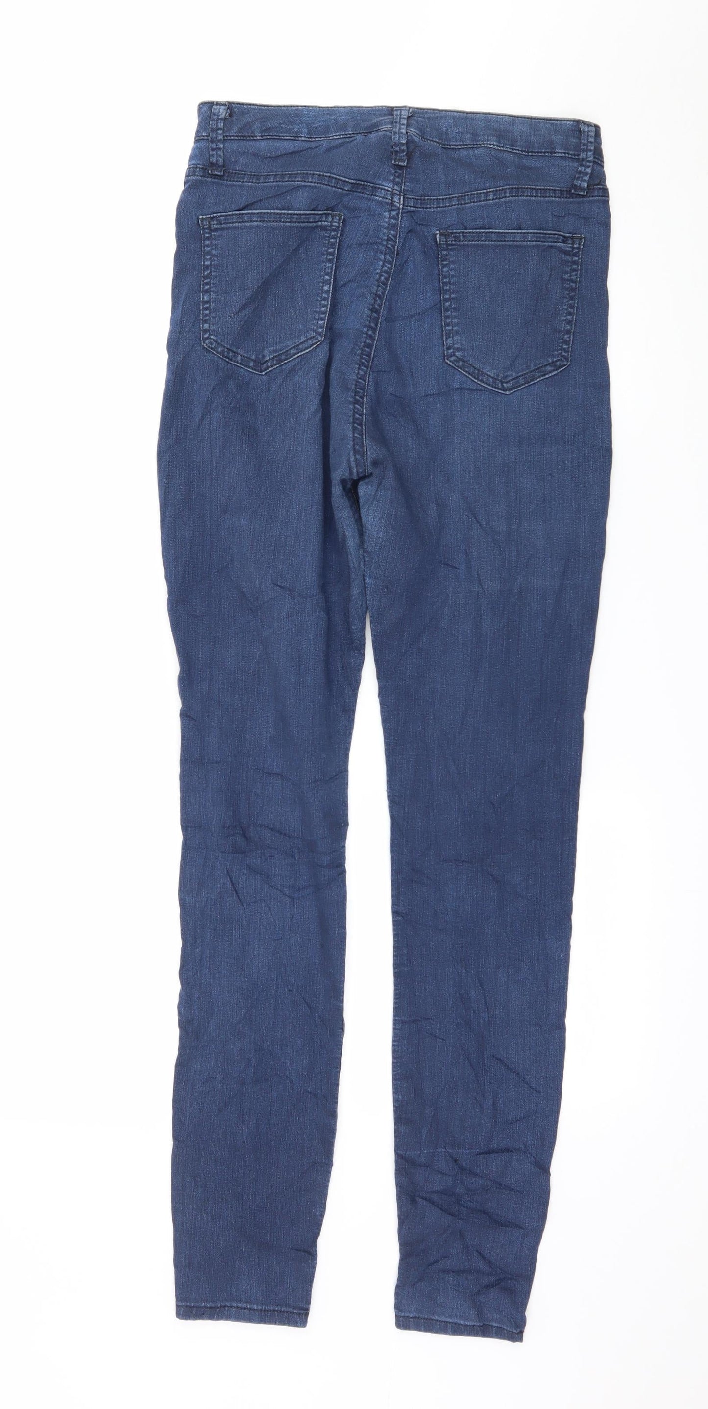 Womens UK Size 8 Marks and Spencer Regular Fit Skinny Blue Jeans