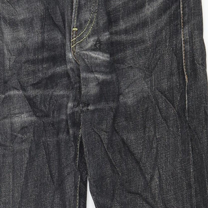 Uniqlo Mens Grey  Denim Straight Jeans Size 32 in L27 in