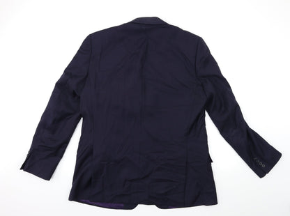 Mens UK Size 42 Paul Costelloe Regular Blue Suit Jacket