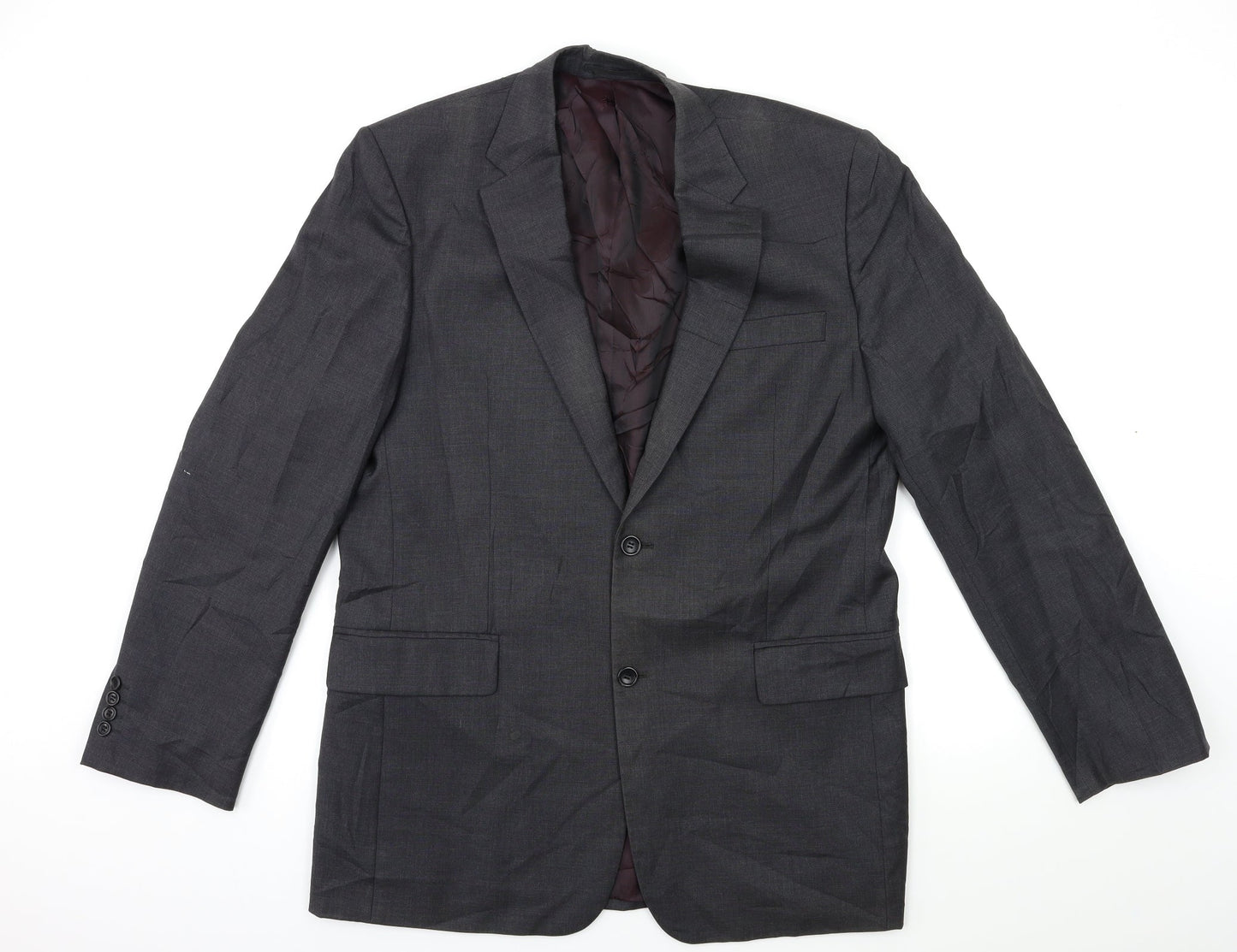 Mens UK Size 42 CHESTER Regular Grey Suit Jacket